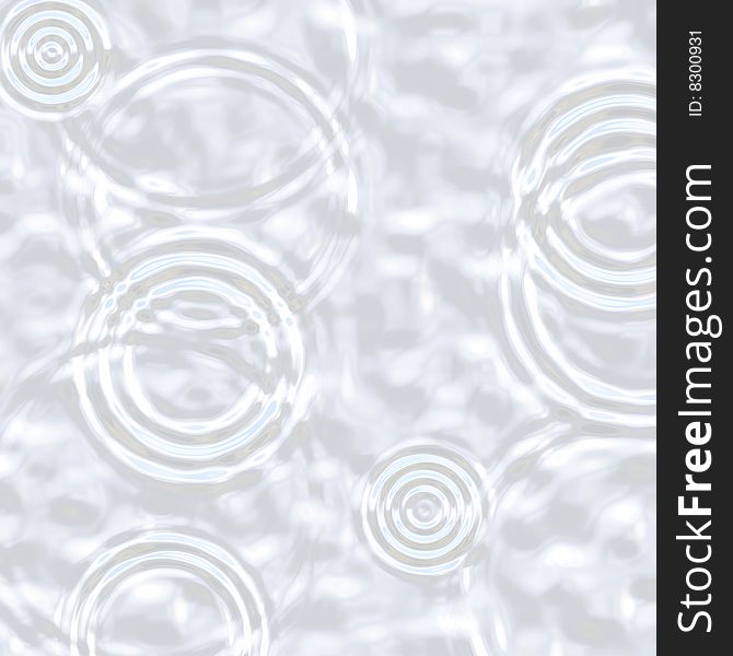 Abstract ripples and circles on light colored background