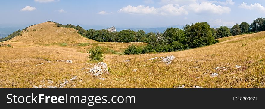 Year panorama mountain of Krimea. Year panorama mountain of Krimea