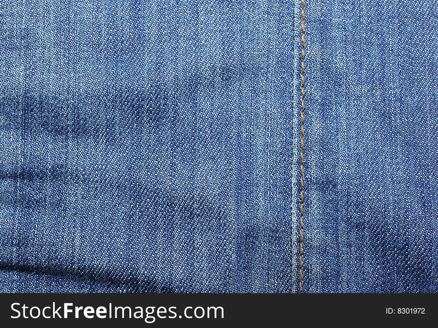 Blue Jeans Textile Background.