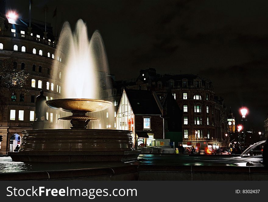 Trafalgar Square At Night