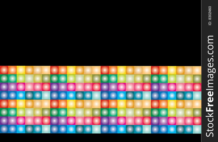 Abstract Background With Colorful Bright Squares