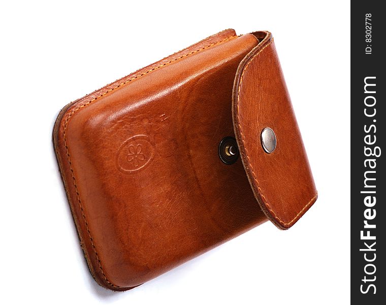 Brown leather cover