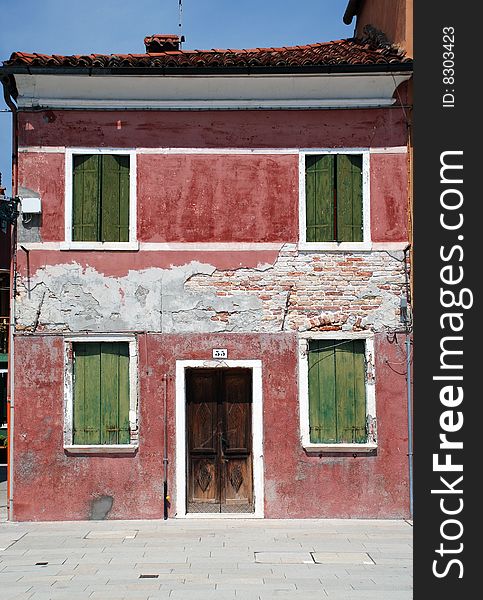Colourful House on Burano, Venice