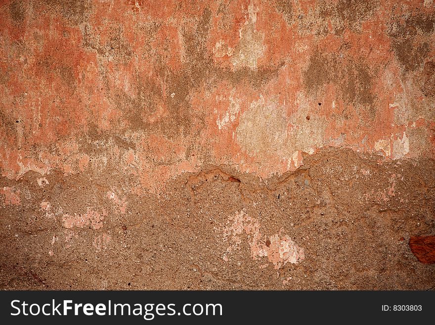 Grunge cement wall red and grey colors. Grunge cement wall red and grey colors