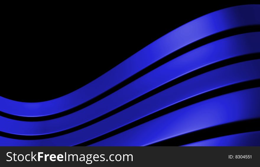 3d blue abstract wavy background. 3d blue abstract wavy background