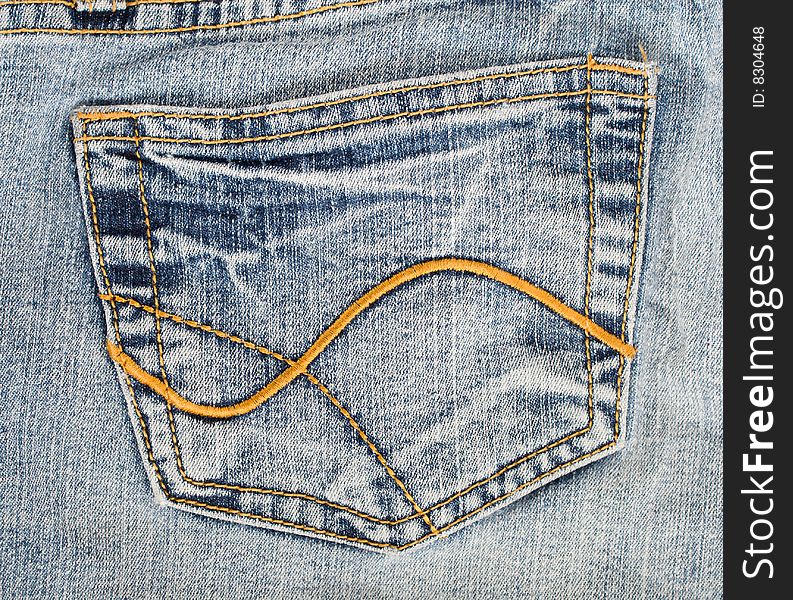 Jeans hip pocket