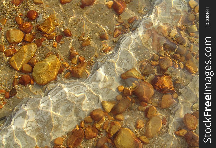 Stone on the coast of the Dead Sea