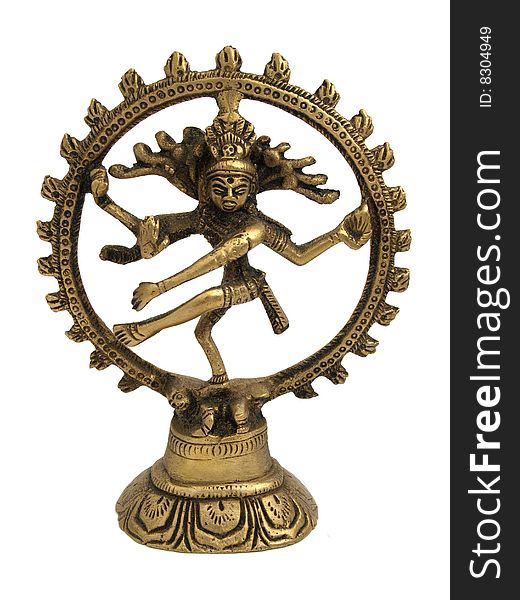 Shiva Nataraja - Lord of Dance Statue isolated