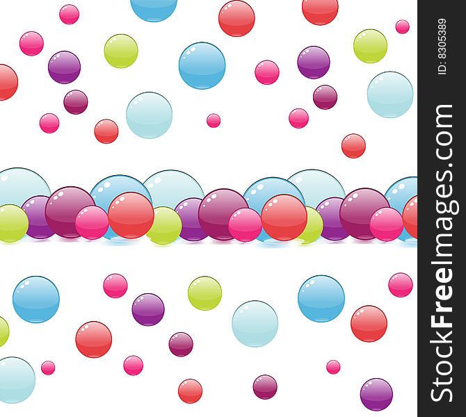 Colorful Bubbles in a series design where bubbles are raining. Colorful Bubbles in a series design where bubbles are raining