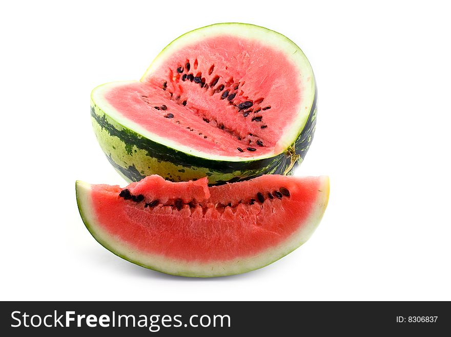 Water-melon  isolated on a white background