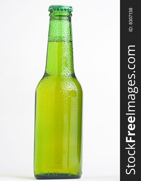 A fresh cold and tasty beer isolated