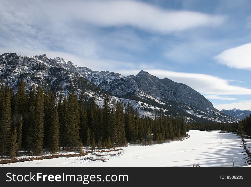Winter In Rocky Mountains, Canada
