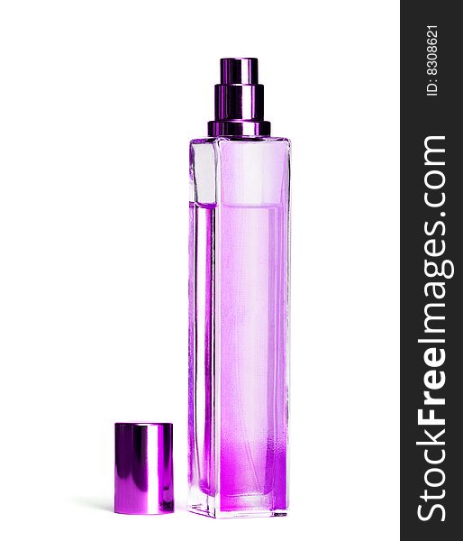 Pink beautiful bottle of perfume