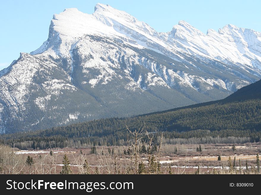 Banff national park, winter, canada. Banff national park, winter, canada