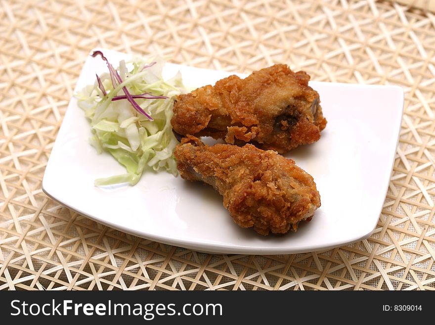 Prepared And Delicious Japanese Food -fried Chiken