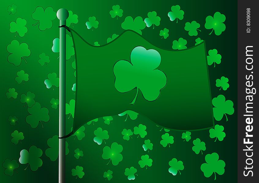 Abstract saint patricks day celebration