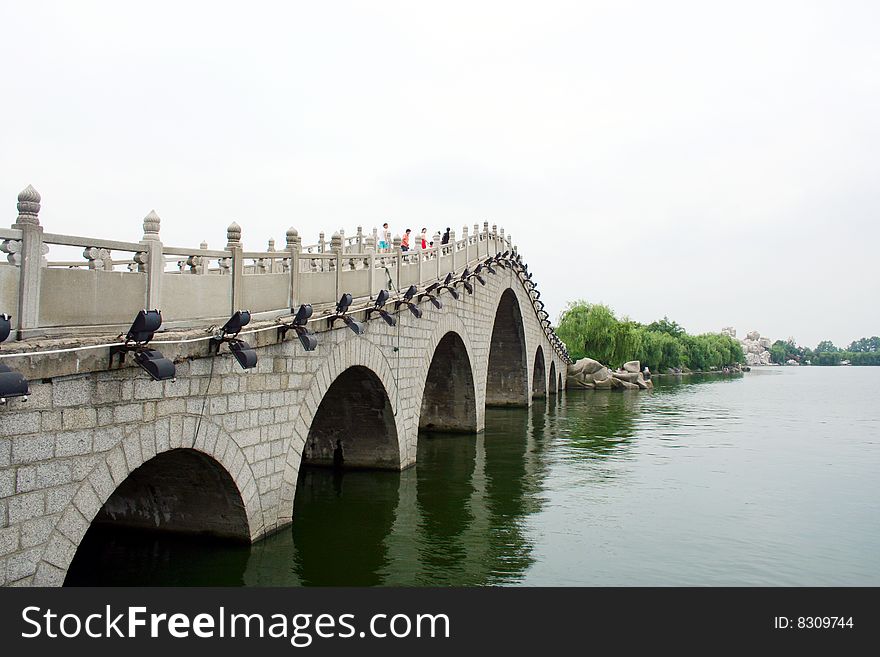 A grand beautiful bridge in China