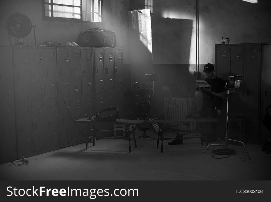 Building, Window, Black-and-white, Interior Design