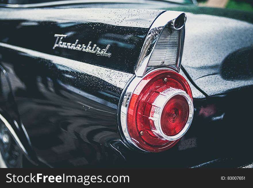 Black Thunderbird Car