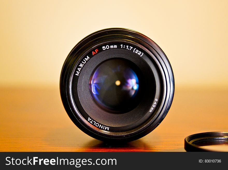 Black Round Camera Lens