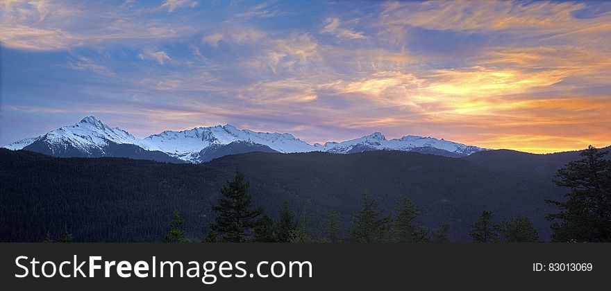 Snowcap Mountain Panorama