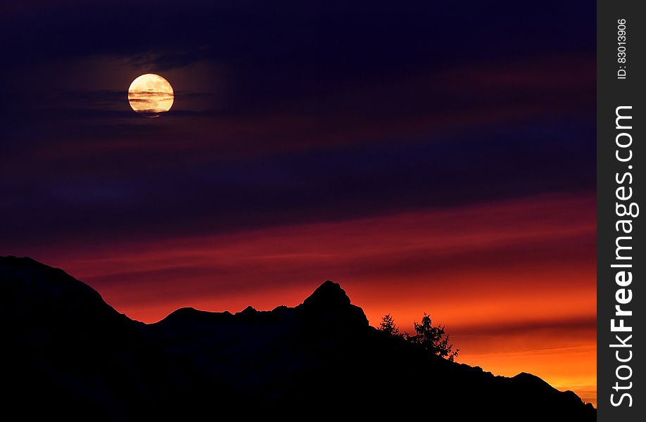 Full Moon Over Black Mountain