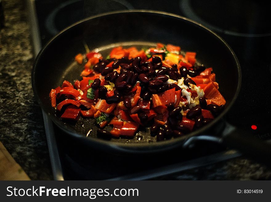 Vegetable Dish On Frying Pan