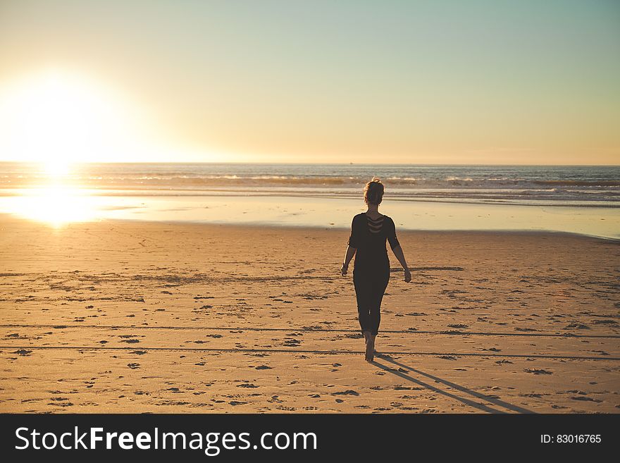 Girl On Beach