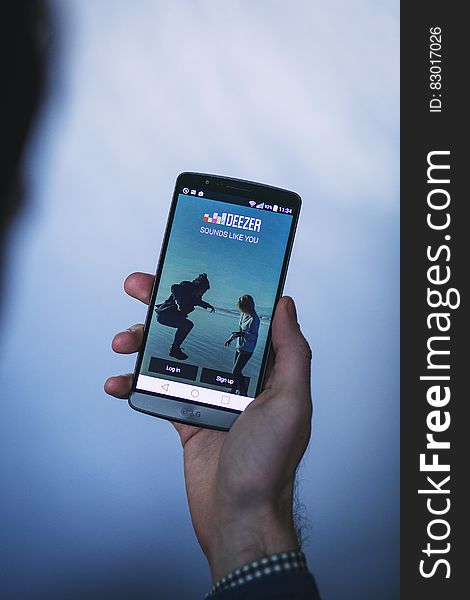 Deezer App On Smartphone