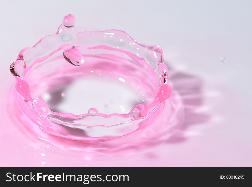 Clear Pink Ornament