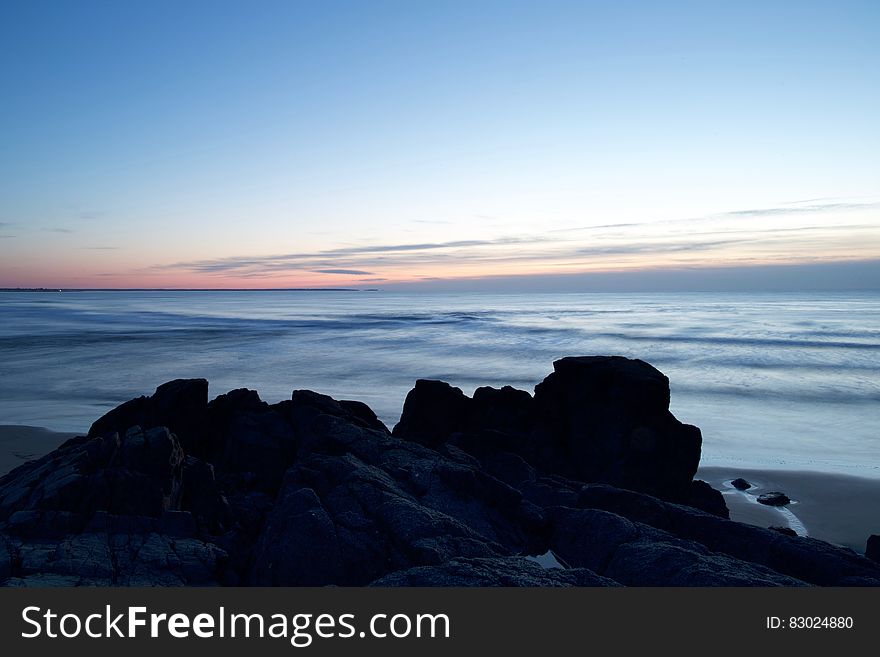 Rocks on Seashore