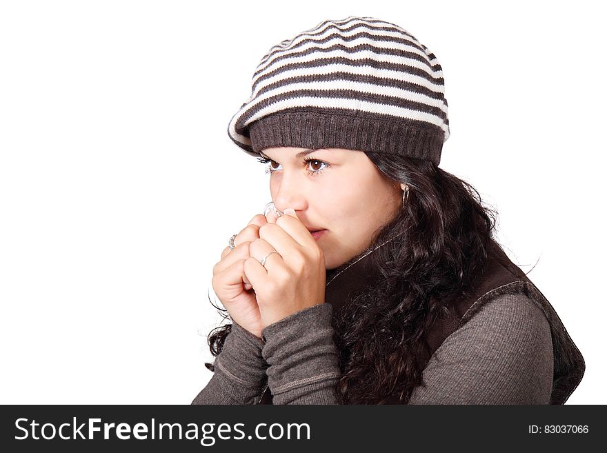 Woman Wearing Beanie