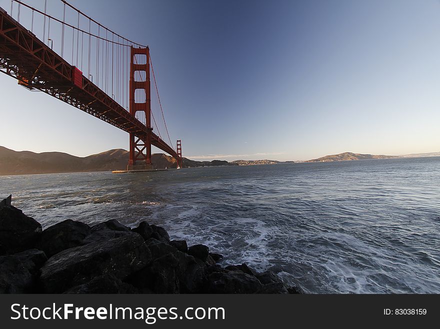 Golden Gate Bridge over Water