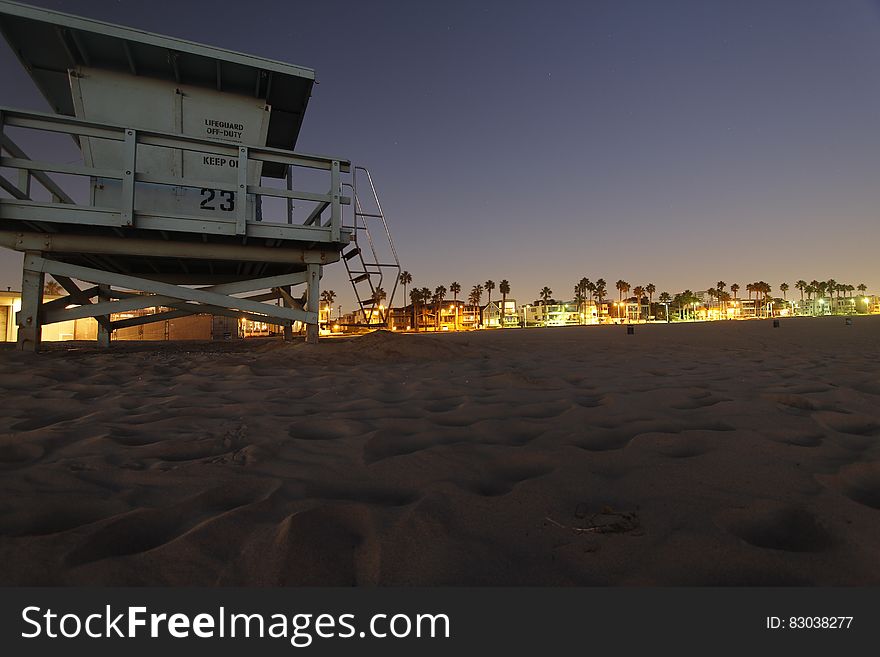 White Lifeguard Station