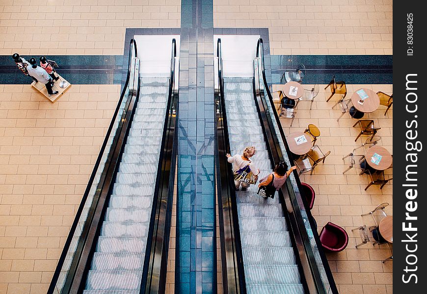 Escalator In Shopping Mall
