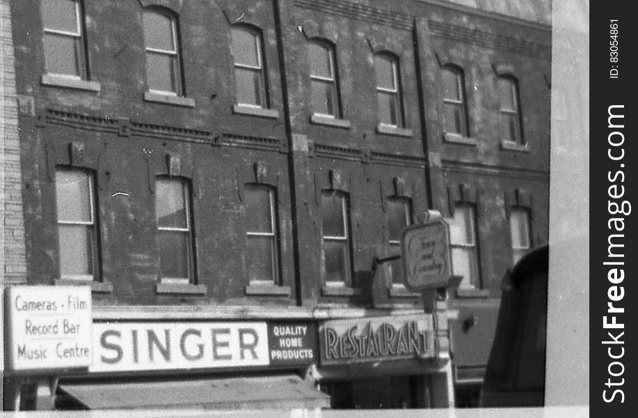 Singer store, Belleville circa 1970