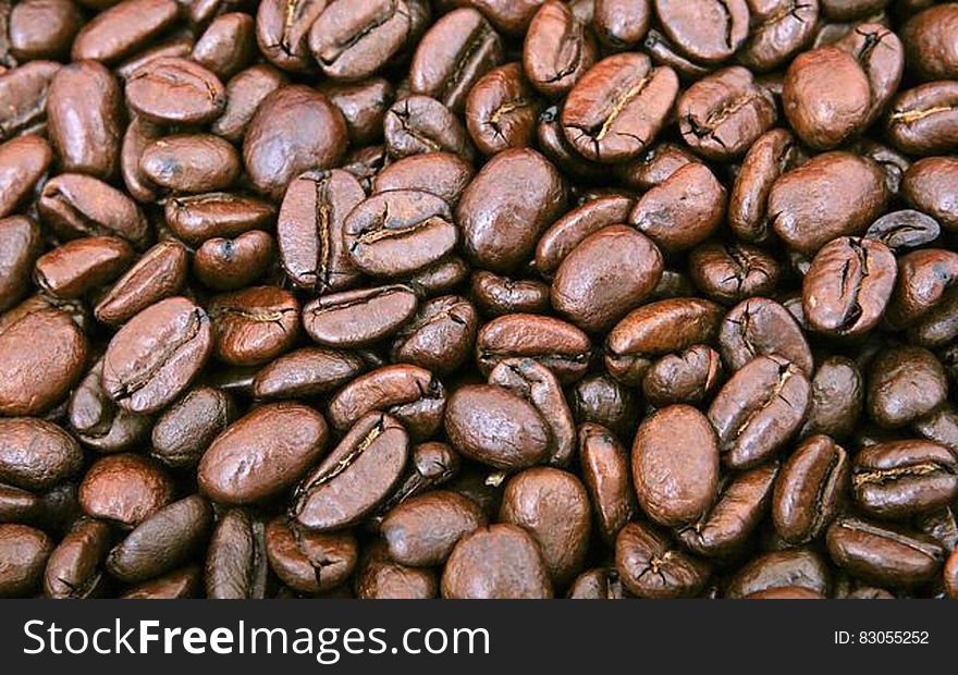 Abstract background of close up on roasted coffee beans. Abstract background of close up on roasted coffee beans.