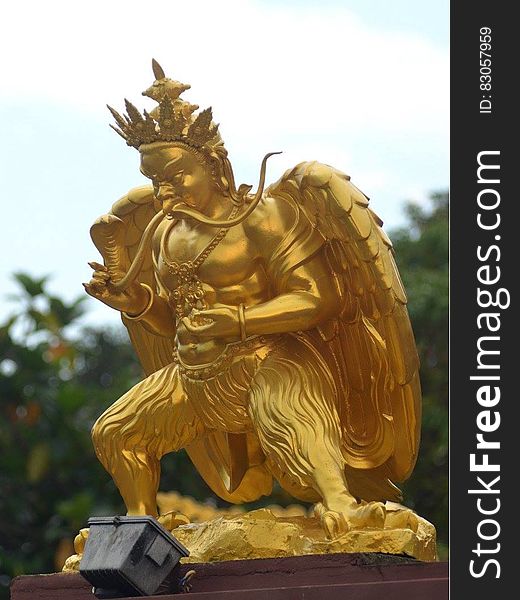 Gold Warrior Statue
