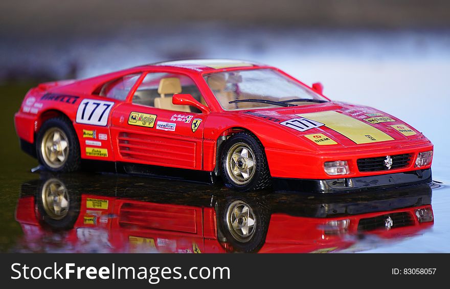 Red Coupe Car Toy