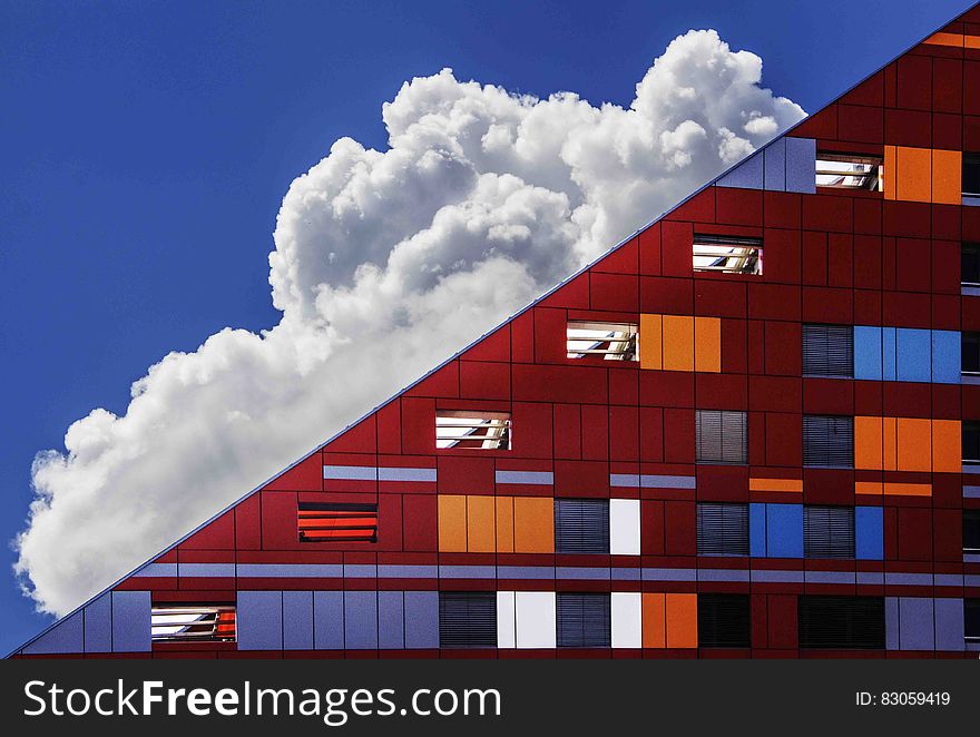 Cloud in Sky and Building