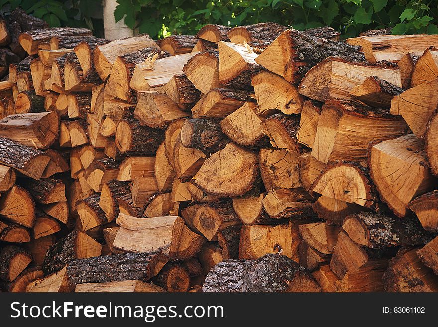 Brown Wooden Firewood