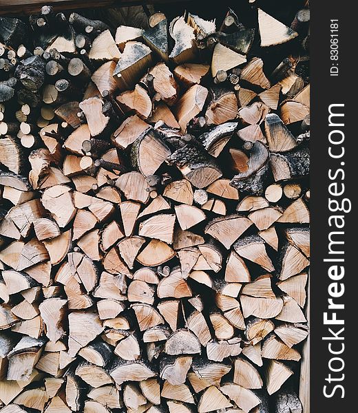 Brown And Grey Fire Wood