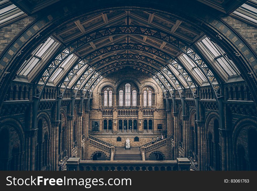 Vaulted Ceiling Of Museum In London, England