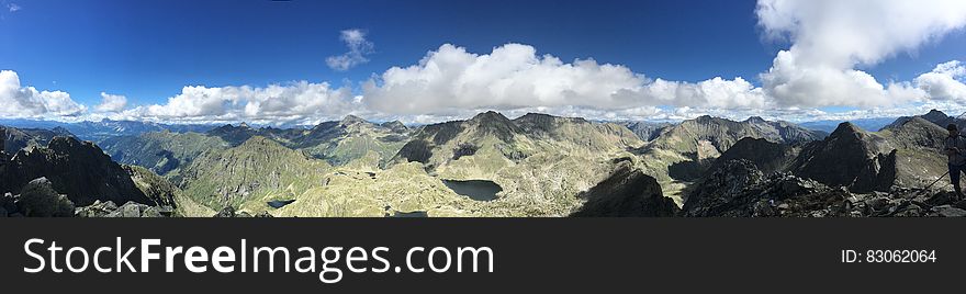 Panorama Photo Of Mountains