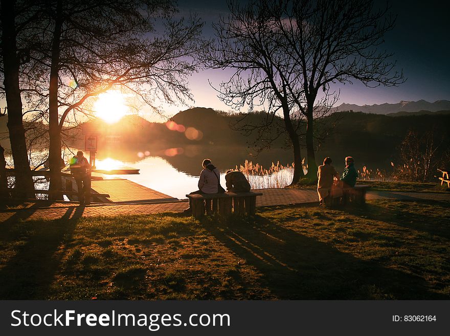 Couples Welcoming The Sunrise