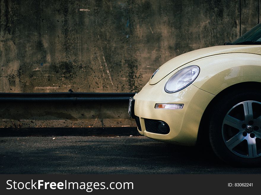 Beige Volkswagen Beetle