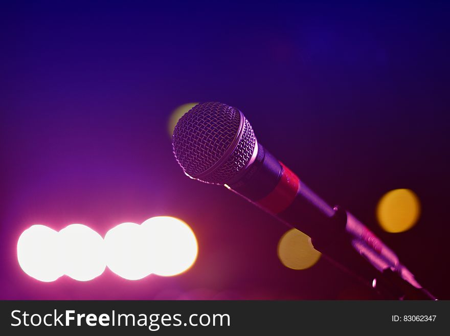 Close Up Photography Of Microphone