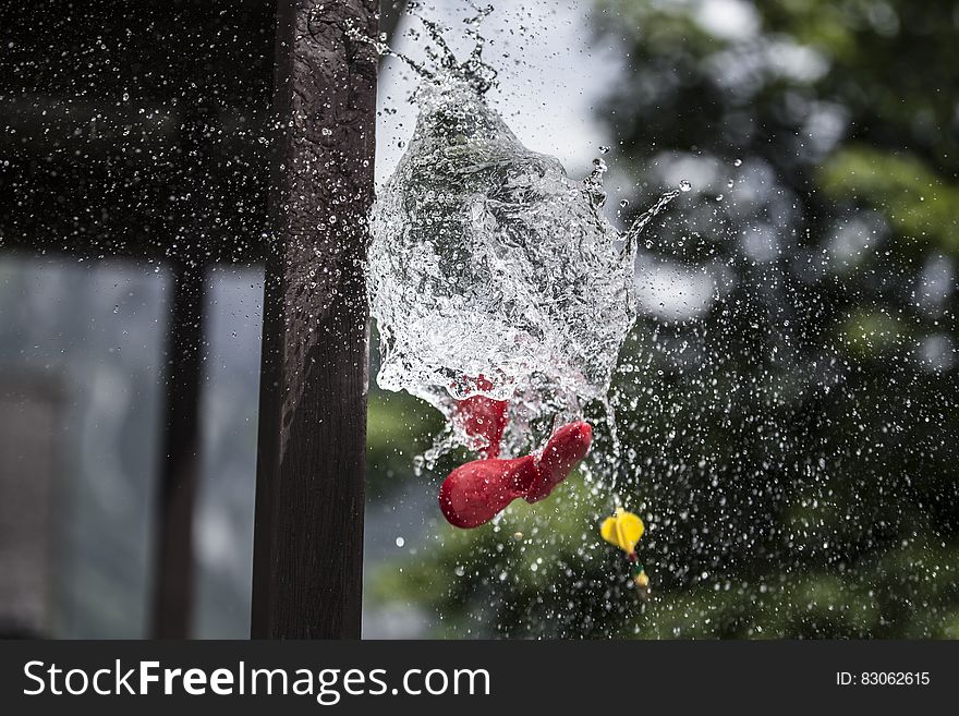 Time Laps Photography of Water Throw