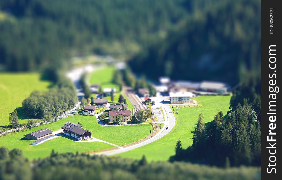 Aerial Photo Of Houses