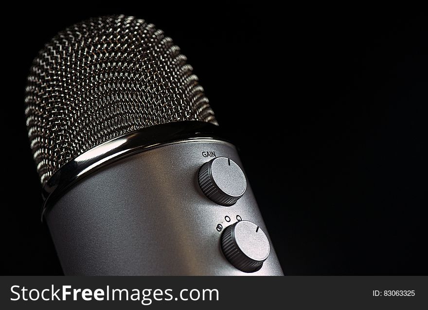 Grey Condencer Microphone